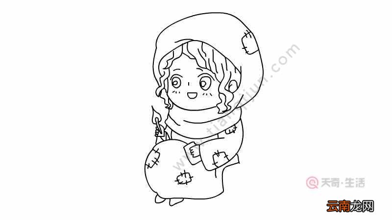 卖火柴的小女孩简笔画 卖火柴的小女孩简笔画如何画