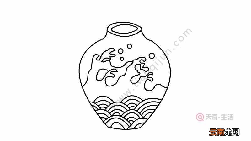 青花瓷图片简笔画 青花瓷图片简笔画怎么画