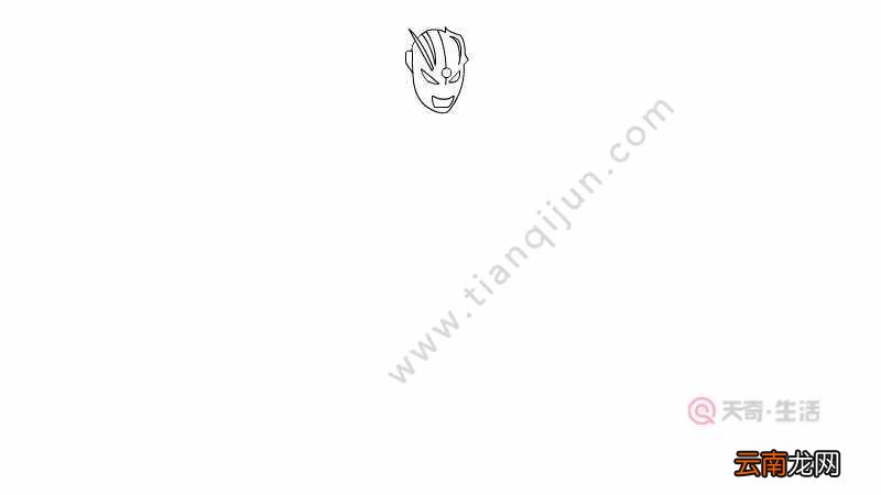 赛罗简笔画 赛罗的简笔画
