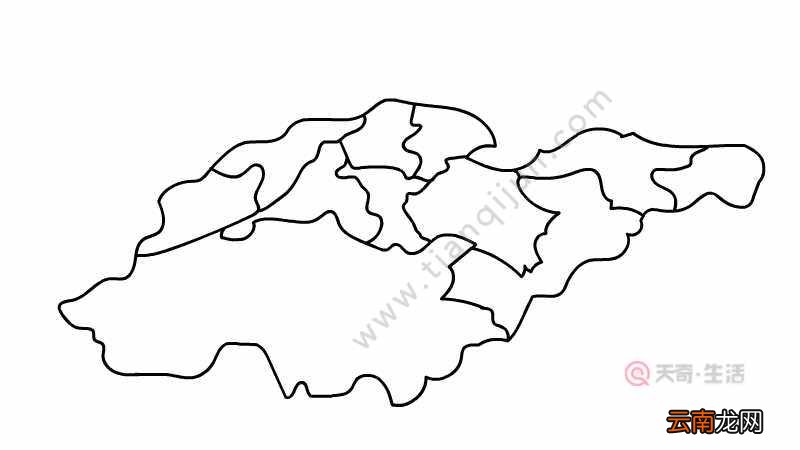 山东地图简笔画 山东地图简笔画怎么画