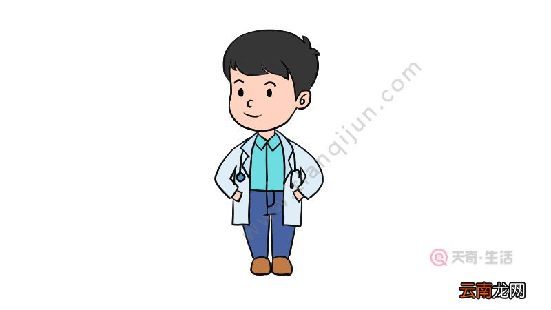 男医生简笔画