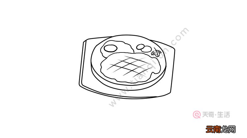 牛排怎么画简笔画