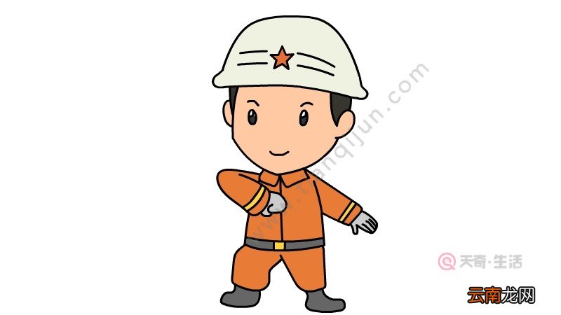 消防员简笔画 消防员简笔画怎么画
