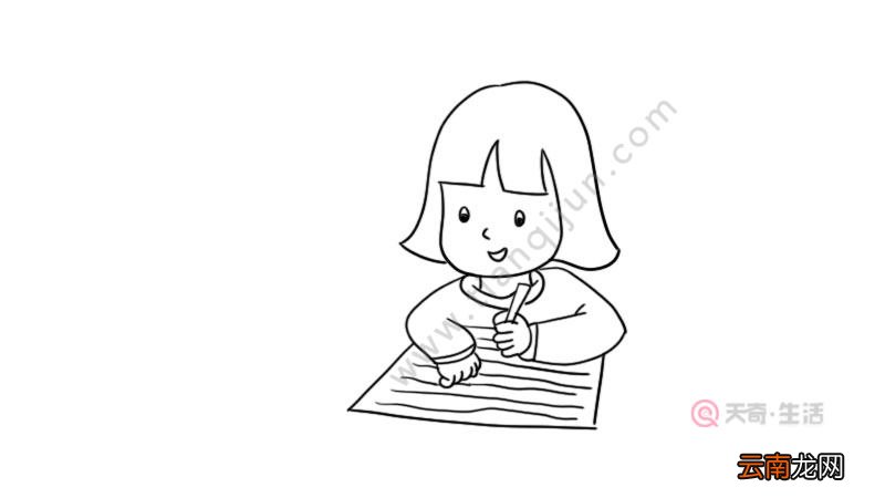 做题的人简笔画怎么画 做题的人简笔画如何画