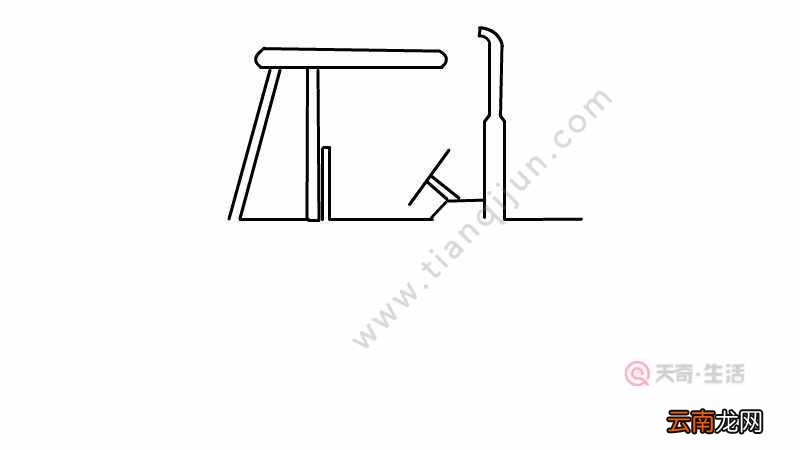 拖拉机简笔画简单画法
