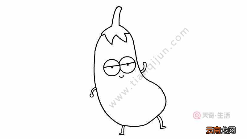 茄子简笔画