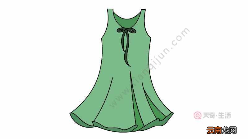 衣服简笔画 女生