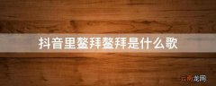 抖音里鳌拜鳌拜是什么歌