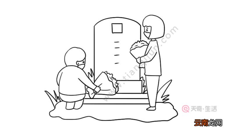 清明节简笔画画法教程 清明节简笔画画法