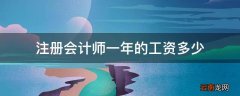 注册会计师一年的工资多少