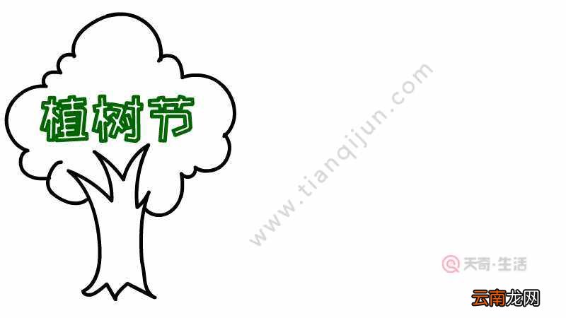 植树节手抄报怎么画好看又简单