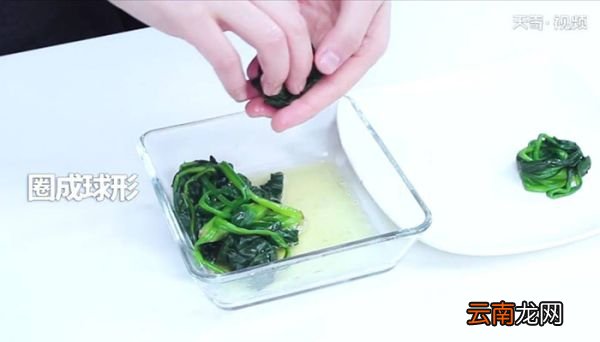 香拌菠菜球怎么做 香拌菠菜球