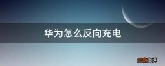 华为怎么反向充电