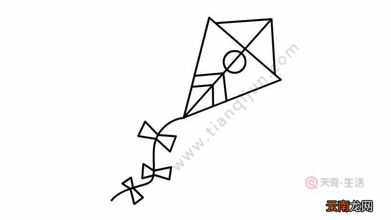 好看的风筝简笔画