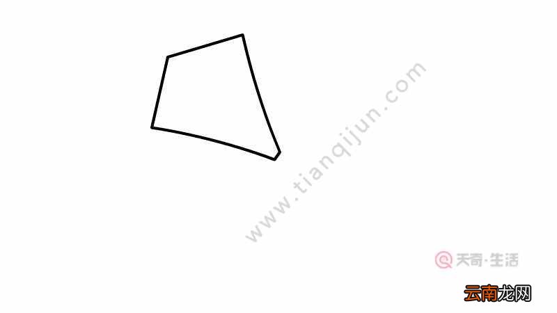 蓝色风筝简笔画