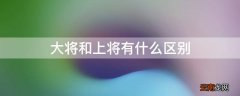 大将和上将有什么区别