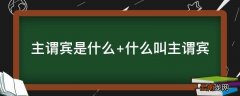 主谓宾是什么 什么叫主谓宾