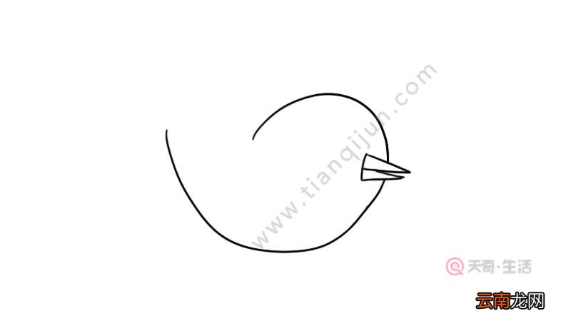 燕子可爱简笔画画法