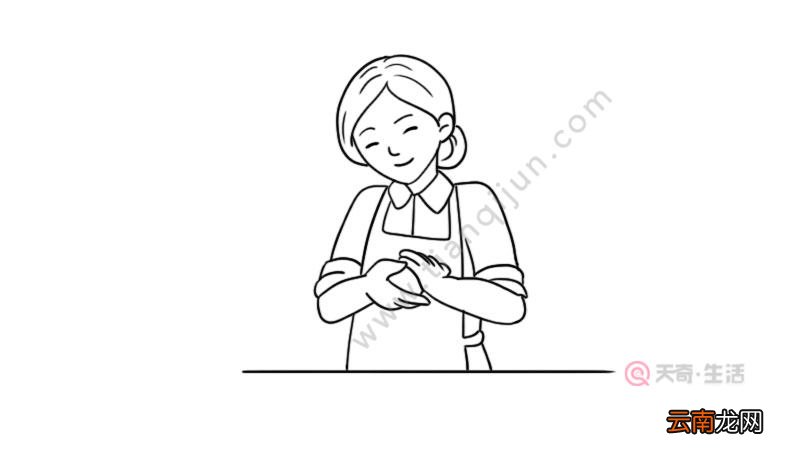 寒食节简笔画
