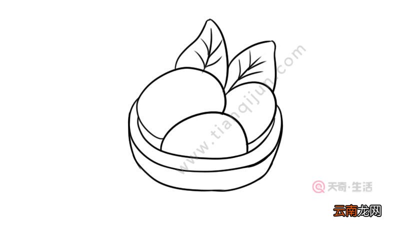 寒食节青团简笔画