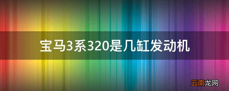 宝马3系320是几缸发动机