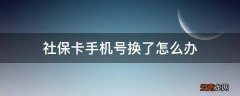 社保卡手机号换了怎么办