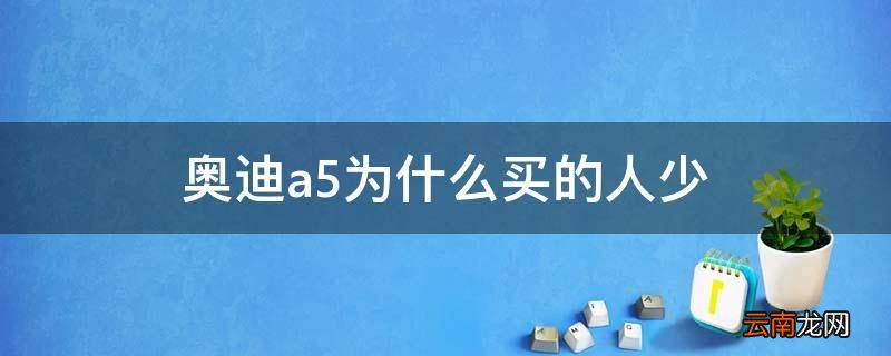 奥迪a5为什么买的人少