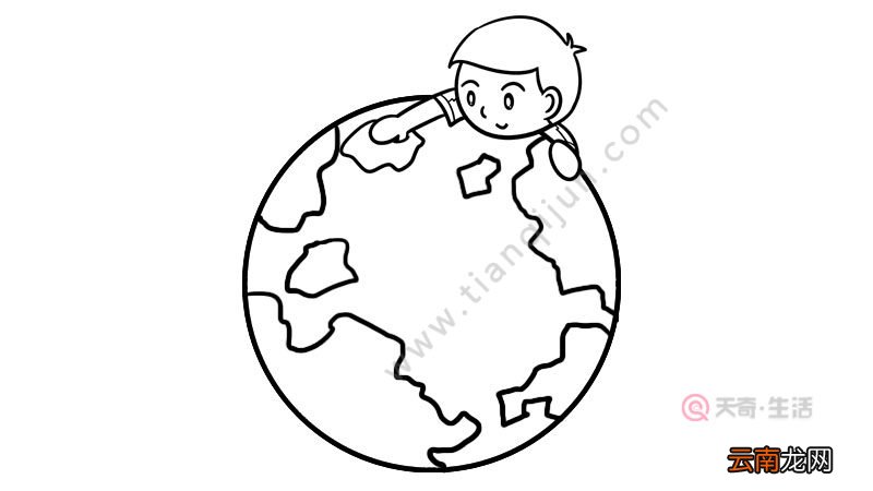 世界地球日简笔画