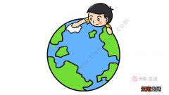 世界地球日简笔画