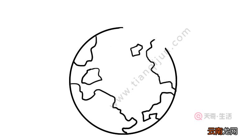 世界地球日简笔画