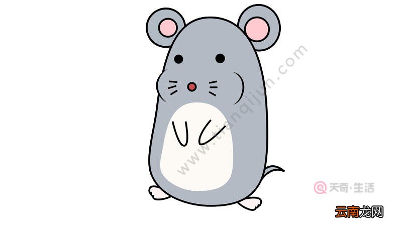 一笔画老鼠简笔画