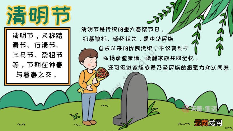 清明节手抄报怎么画内容步骤