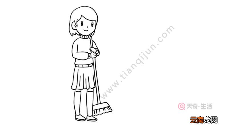 清明扫墓简笔画