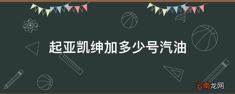 起亚凯绅加多少号汽油