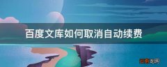 百度文库如何取消自动续费