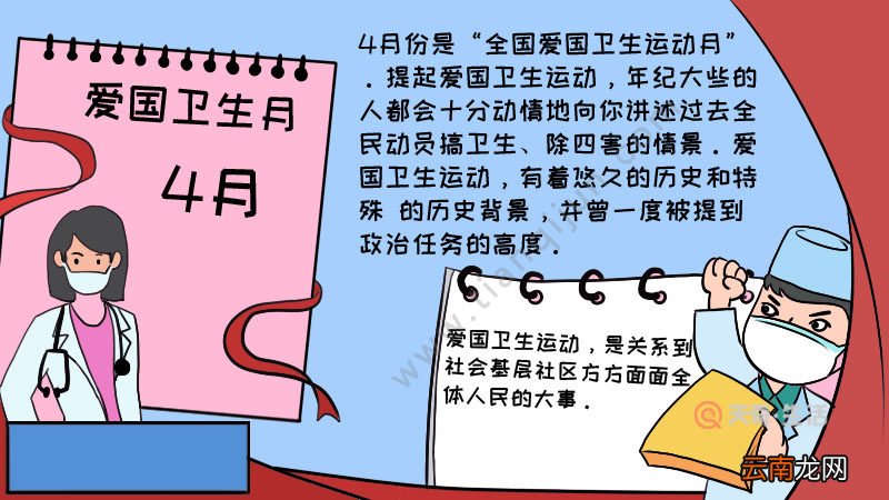 爱国卫生月手抄报