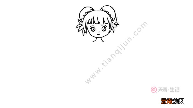 古风美女简笔画