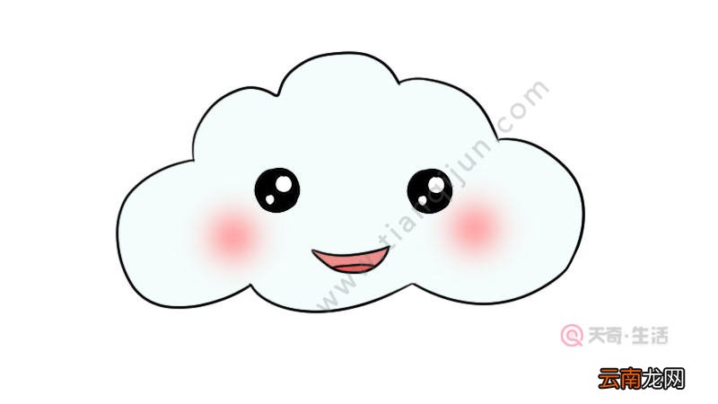 云朵卡通简笔画