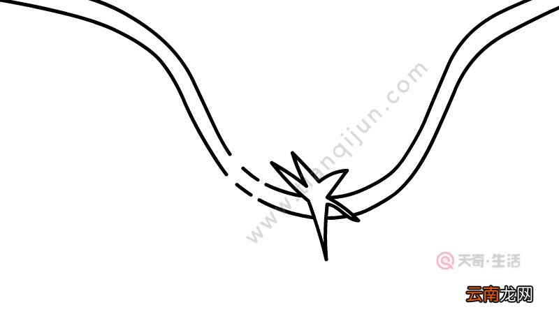 漏电火花简笔画