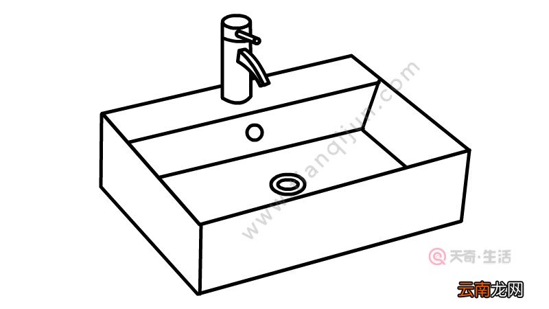 水槽简笔画