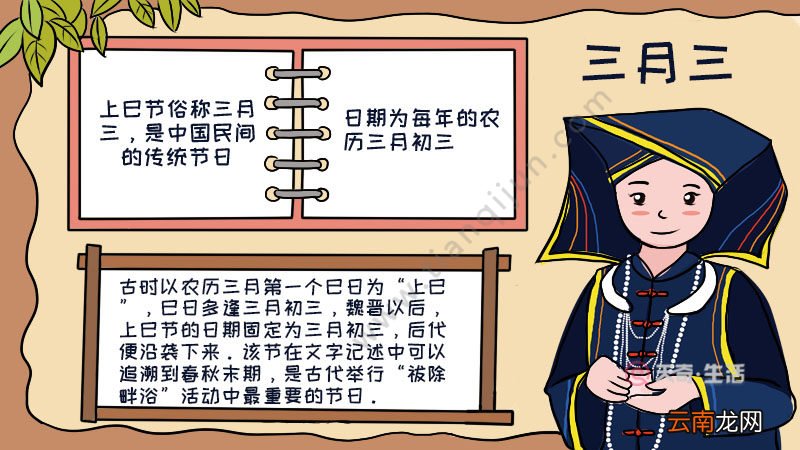 三月三手抄报