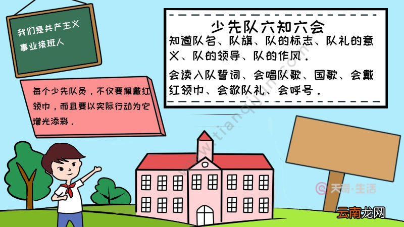 少先队六知六会手抄报