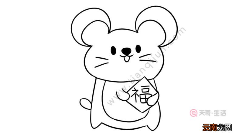 福鼠简笔画