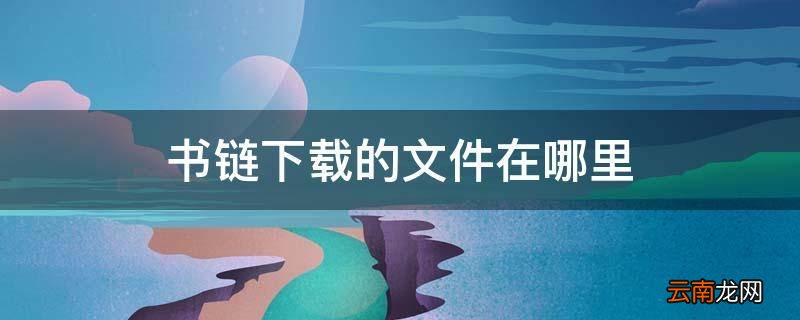 书链下载的文件在哪里