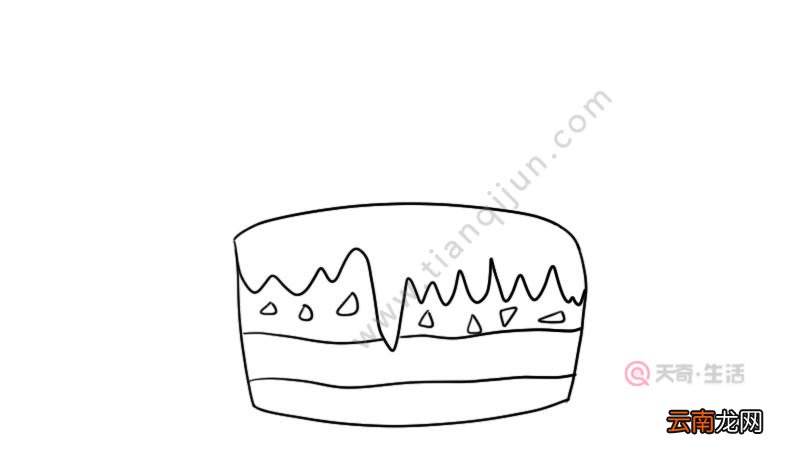 生日蛋糕卡通简笔画