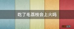 吃了毛荔枝会上火吗