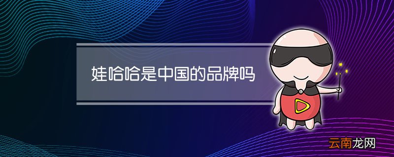 娃哈哈是中国的品牌吗