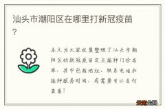 汕头市潮阳区在哪里打新冠疫苗？